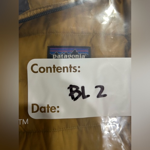 Patagonia Men's XXL Down Sweater Raptor Brown Blue Puffer Jacket NWT Puff - Picture 8 of 8